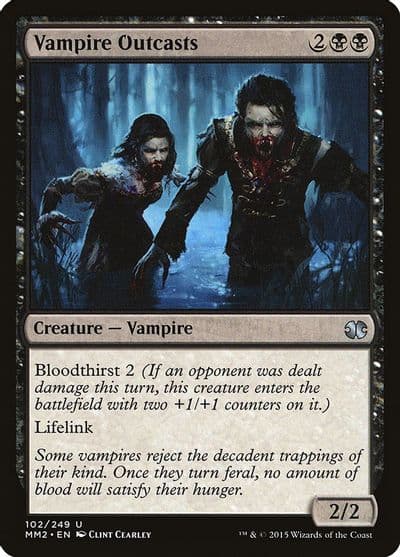 Vampire Outcasts Modern Masters 2015 Magic card