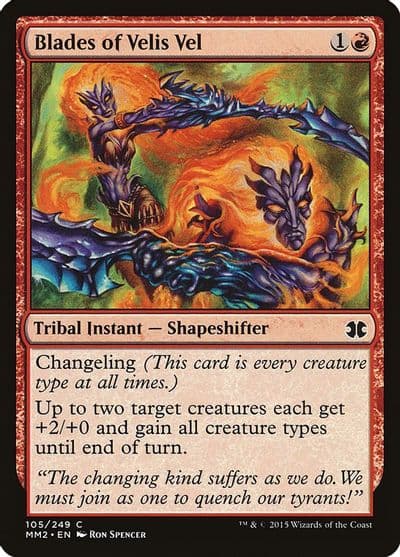 Blades of Velis Vel Modern Masters 2015 Magic card