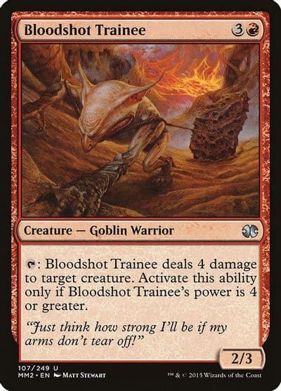 Bloodshot Trainee Modern Masters 2015 Magic card