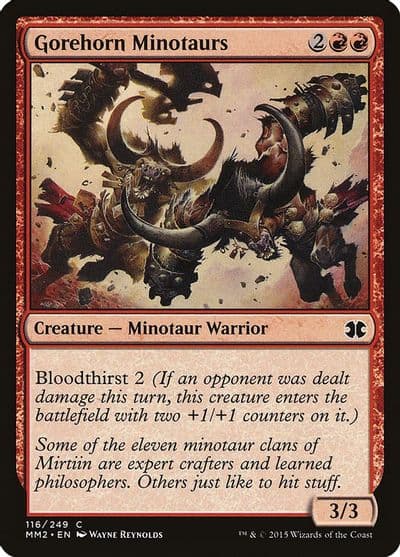Gorehorn Minotaurs Modern Masters 2015 Magic card