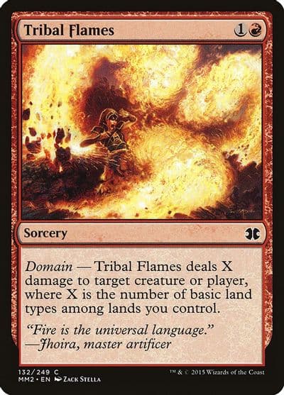 Tribal Flames Modern Masters 2015 Magic card