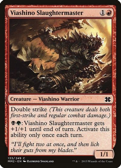 Viashino Slaughtermaster Modern Masters 2015 Magic card