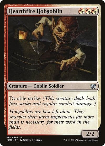 Hearthfire Hobgoblin Modern Masters 2015 Magic card