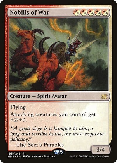 Nobilis of War Modern Masters 2015 Magic card
