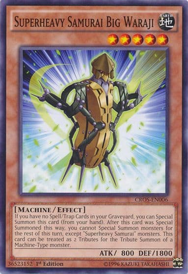 Superheavy Samurai Big Waraji Crossed Souls Yu-Gi-Oh! card