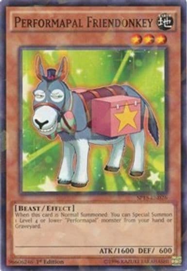 Performapal Friendonkey Shatterfoil Star Pack ARC-V Yu-Gi-Oh! card