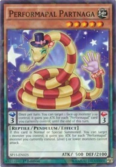 Performapal Partnaga Shatterfoil Star Pack ARC-V Yu-Gi-Oh! card