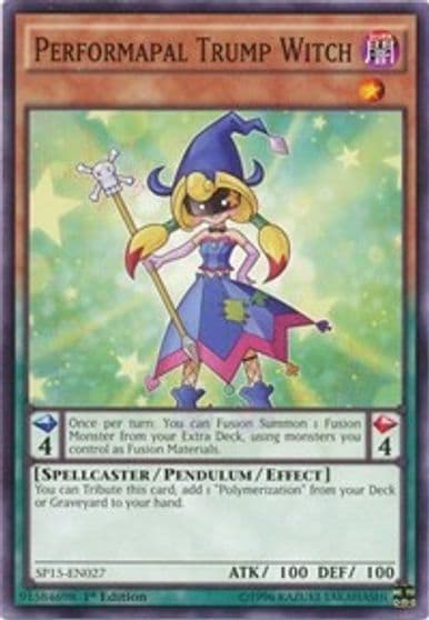 Performapal Trump Witch Common Star Pack ARC-V Yu-Gi-Oh! card