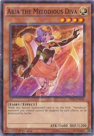 Aria the Melodious Diva Shatterfoil Star Pack ARC-V Yu-Gi-Oh! card