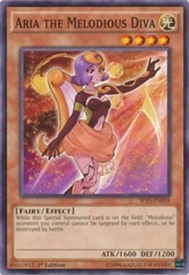 Aria the Melodious Diva Common Star Pack ARC-V Yu-Gi-Oh! card
