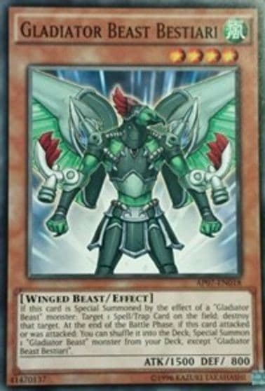 Gladiator Beast Bestiari Astral Pack 7 Yu-Gi-Oh! card