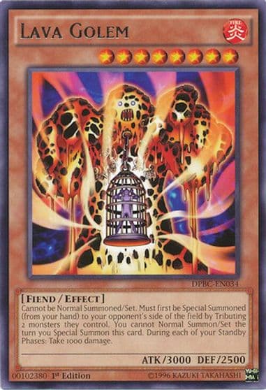 Lava Golem Duelist Pack: Battle City Yu-Gi-Oh! card