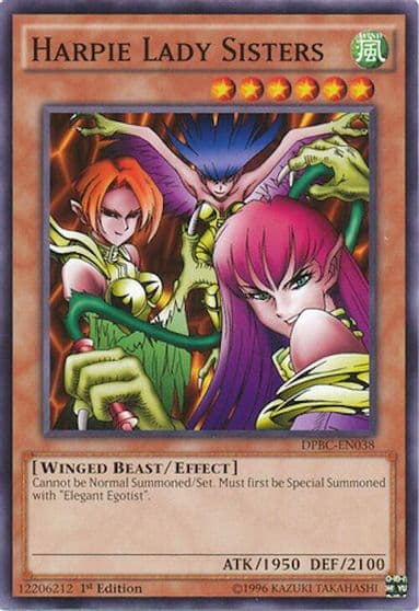 Harpie Lady Sisters Duelist Pack: Battle City Yu-Gi-Oh! card