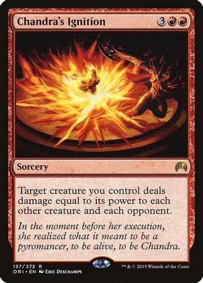 Chandras Ignition Magic Origins Magic card