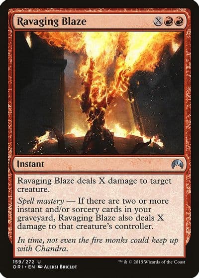 Ravaging Blaze Magic Origins Magic card