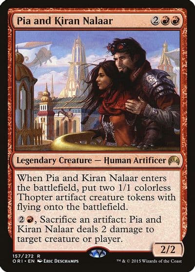 Pia and Kiran Nalaar Magic Origins Magic card