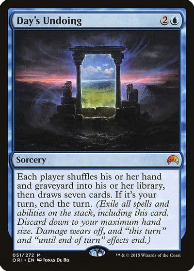 Days Undoing Magic Origins Magic card