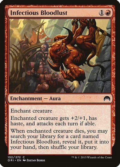 Infectious Bloodlust Magic Origins Magic card