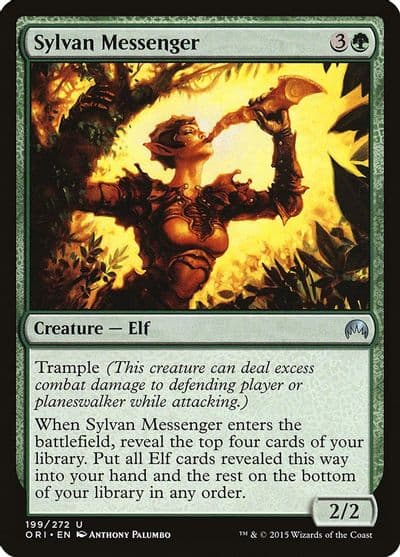 Sylvan Messenger Magic Origins Magic card