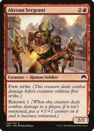 Akroan Sergeant Magic Origins Magic card