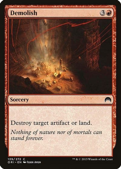 Demolish Magic Origins Magic card