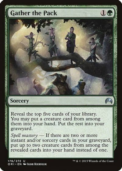 Gather the Pack Magic Origins Magic card