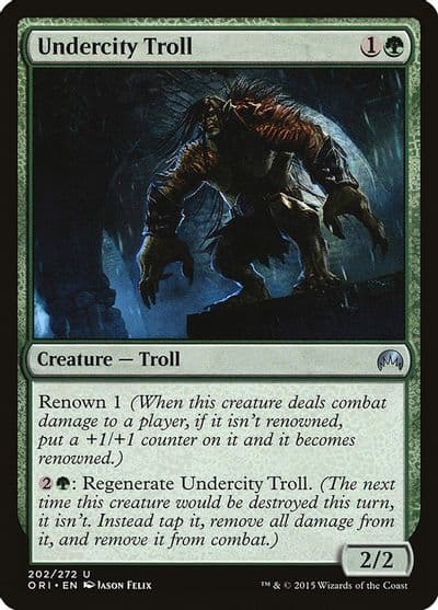 Undercity Troll Magic Origins Magic card