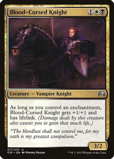 Blood Cursed Knight Magic Origins Magic card
