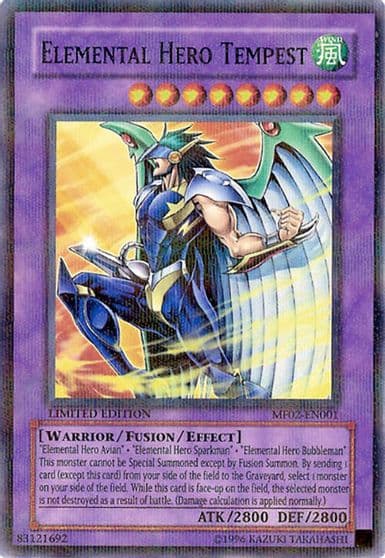 Elemental HERO Tempest Mattel Action Figure Promos: Series 2 Yu-Gi-Oh! card