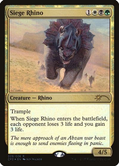 Siege Rhino Unique and Miscellaneous Promos Magic card