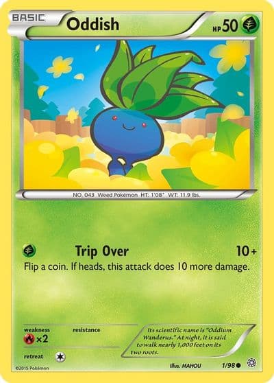 Oddish XY - Ancient Origins Pokemon card