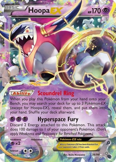 Hoopa EX XY - Ancient Origins Pokemon card