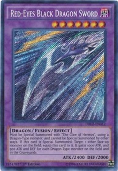 Red Eyes Black Dragon Sword Dragons of Legend 2 Yu-Gi-Oh! card