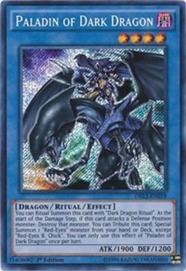 Paladin of Dark Dragon Dragons of Legend 2 Yu-Gi-Oh! card
