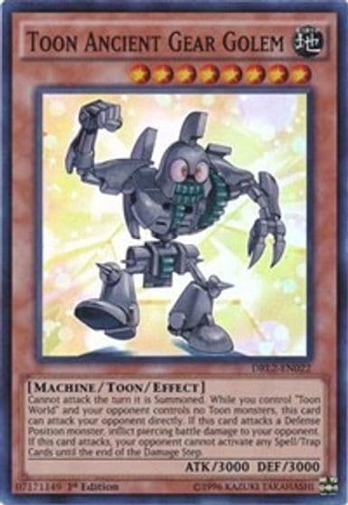 Toon Ancient Gear Golem Dragons of Legend 2 Yu-Gi-Oh! card