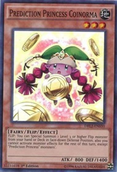 Prediction Princess Coinorma Dragons of Legend 2 Yu-Gi-Oh! card