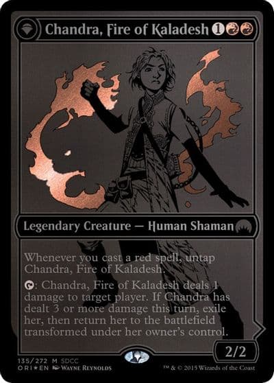 Chandra Fire of Kaladesh SDCC 2015 Exclusive Media Promos Magic card