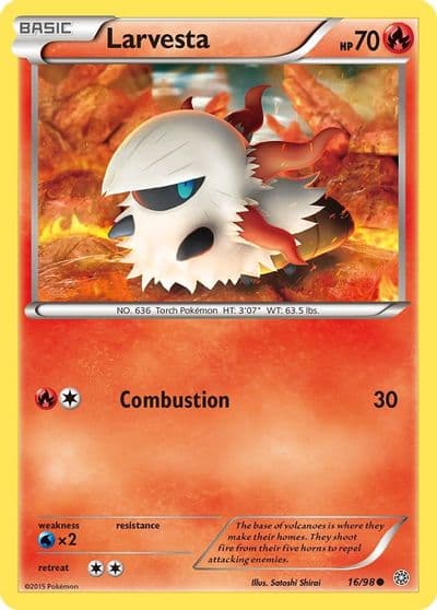 Larvesta XY - Ancient Origins Pokemon card