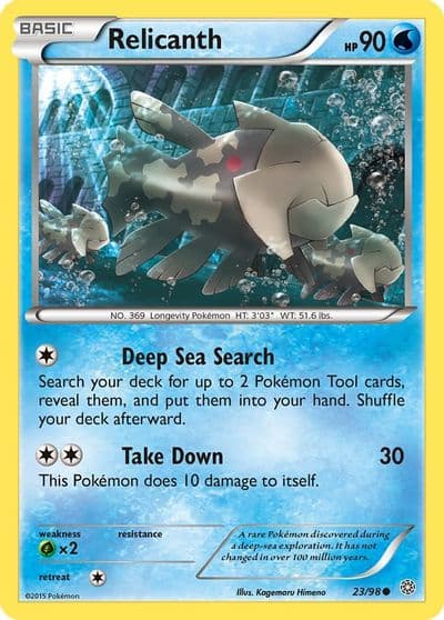 Relicanth XY - Ancient Origins Pokemon card