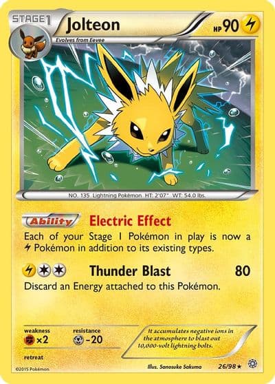 Jolteon XY - Ancient Origins Pokemon card