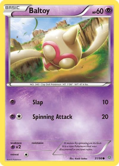 Baltoy (31) XY - Ancient Origins Pokemon card