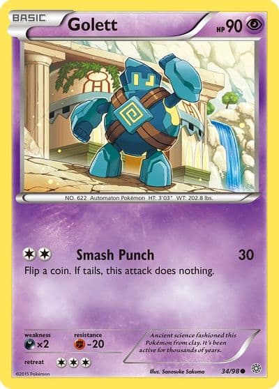 Golett XY - Ancient Origins Pokemon card