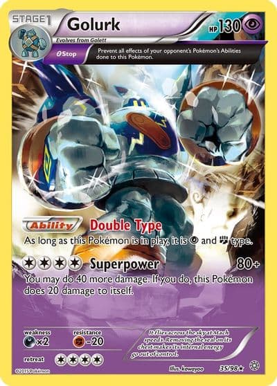 Golurk (35) XY - Ancient Origins Pokemon card
