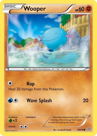 Wooper XY - Ancient Origins Pokemon card
