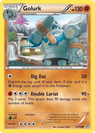 Golurk (41) XY - Ancient Origins Pokemon card
