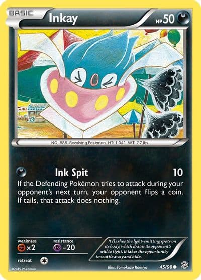 Inkay XY - Ancient Origins Pokemon card