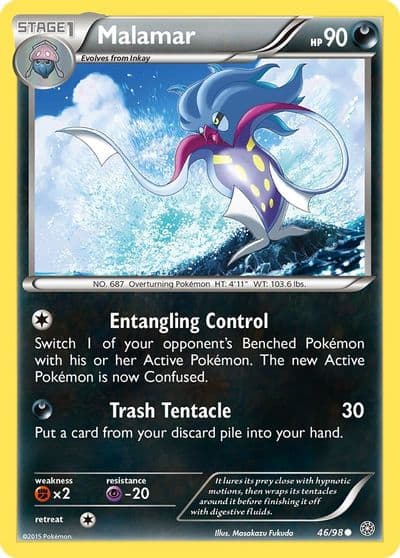 Malamar XY - Ancient Origins Pokemon card