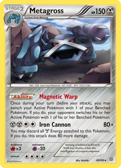Metagross (49) XY - Ancient Origins Pokemon card