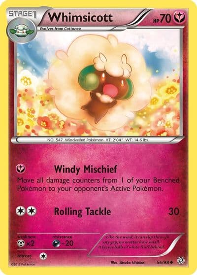 Whimsicott XY - Ancient Origins Pokemon card