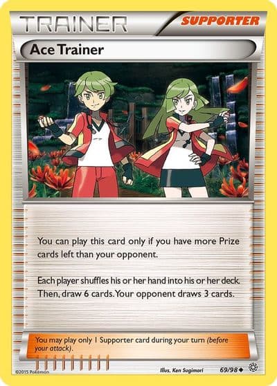 Ace Trainer XY - Ancient Origins Pokemon card